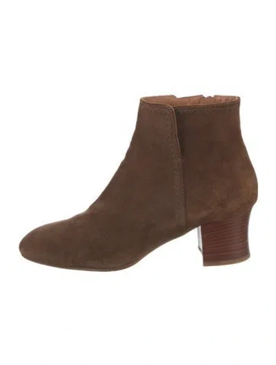 Pre-owned Aquatalia Suede Boots In Brown
