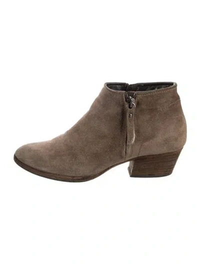Pre-owned Aquatalia Suede Boots In Brown
