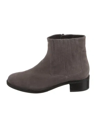 Pre-owned Aquatalia Suede Boots In Gray