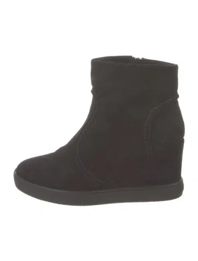Pre-owned Aquatalia Suede Boots In Gray