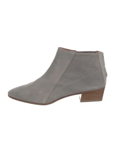 Pre-owned Aquatalia Suede Boots In Gray