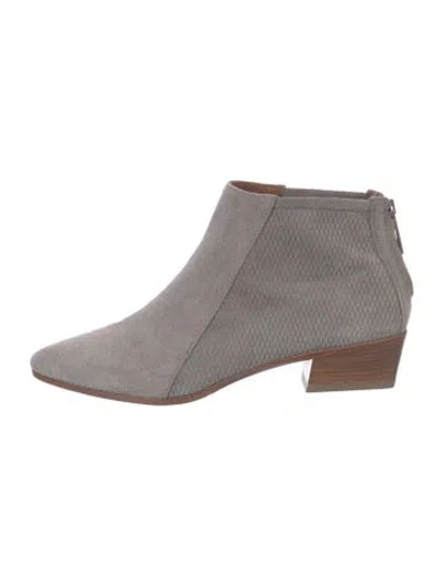 Pre-owned Aquatalia Suede Boots In Gray