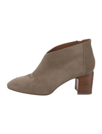 Pre-owned Aquatalia Suede Boots In Neutrals