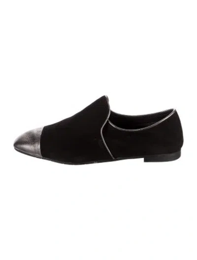Pre-owned Aquatalia Suede Colorblock Pattern Loafers In Multi