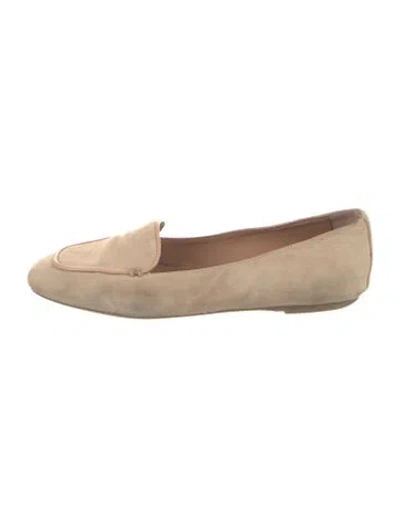 Pre-owned Aquatalia Suede Loafers In Neutral