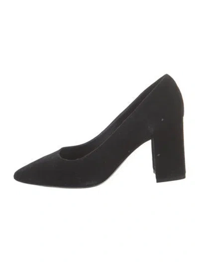 Pre-owned Aquatalia Suede Pumps In Black