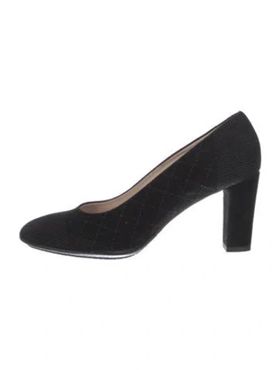Pre-owned Aquatalia Suede Pumps In Black
