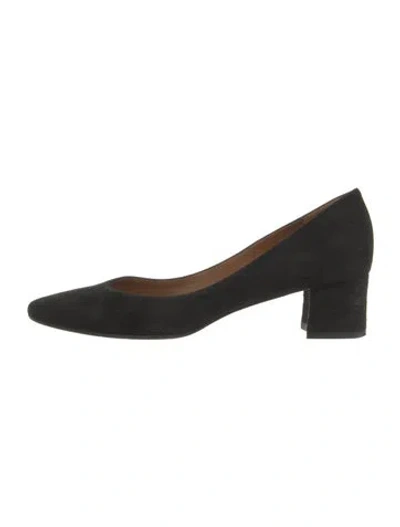 Pre-owned Aquatalia Suede Pumps In Black