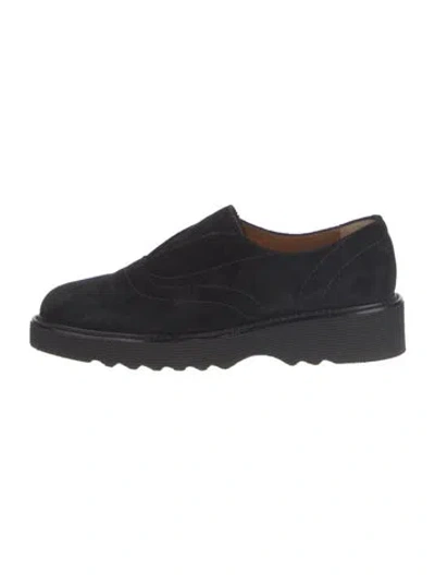 Pre-owned Aquatalia Suede Pumps In Black