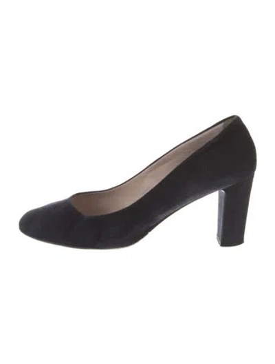 Pre-owned Aquatalia Suede Pumps In Black