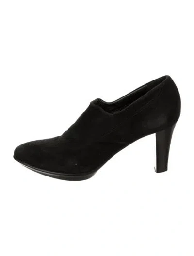 Pre-owned Aquatalia Suede Pumps In Black