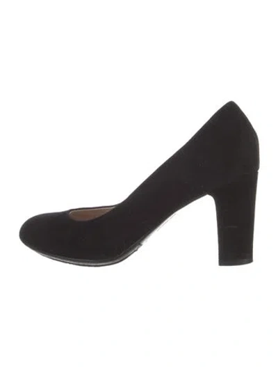 Pre-owned Aquatalia Suede Pumps In Black