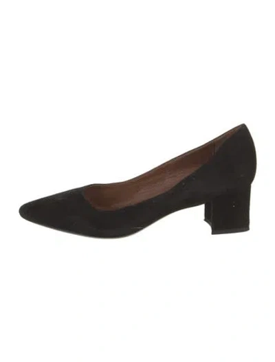 Pre-owned Aquatalia Suede Pumps In Black