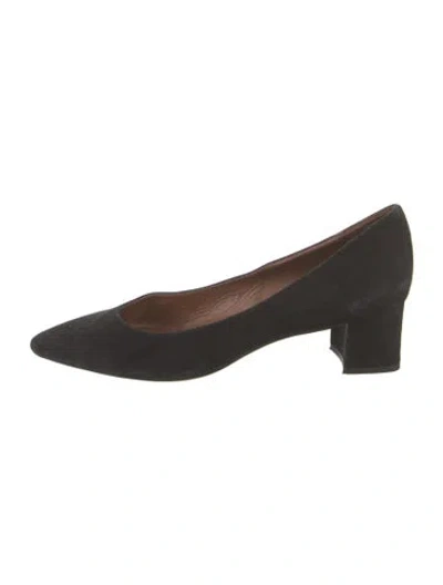 Pre-owned Aquatalia Suede Pumps In Black