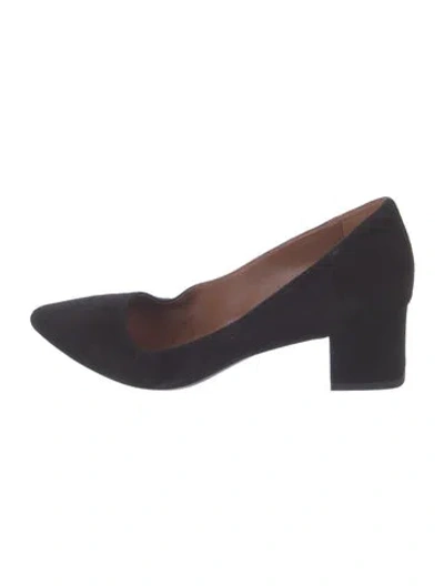 Pre-owned Aquatalia Suede Pumps In Black
