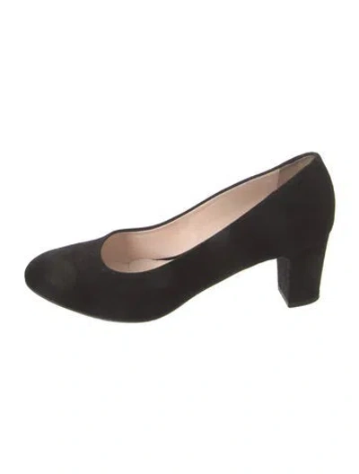 Pre-owned Aquatalia Suede Pumps In Black