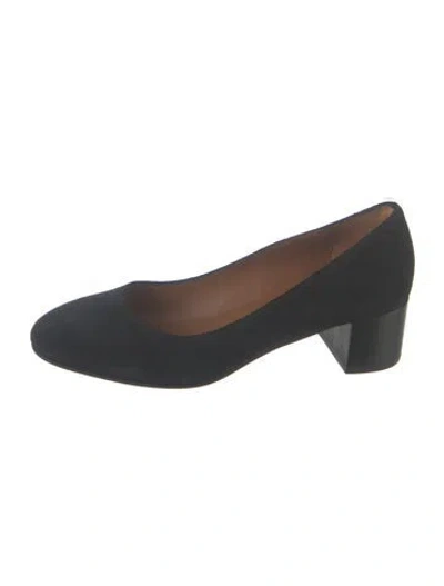 Pre-owned Aquatalia Suede Pumps In Black