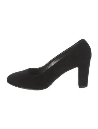 Pre-owned Aquatalia Suede Pumps In Black
