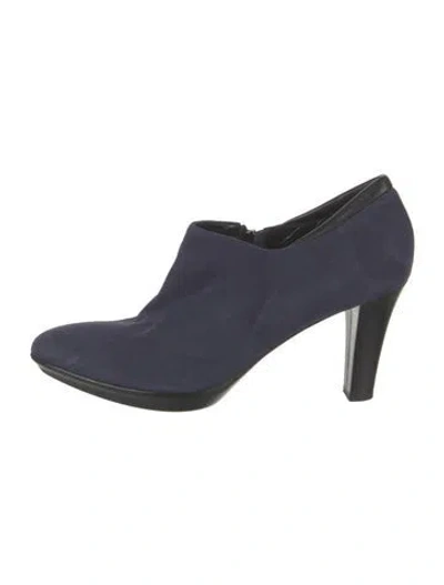 Pre-owned Aquatalia Suede Pumps In Blue
