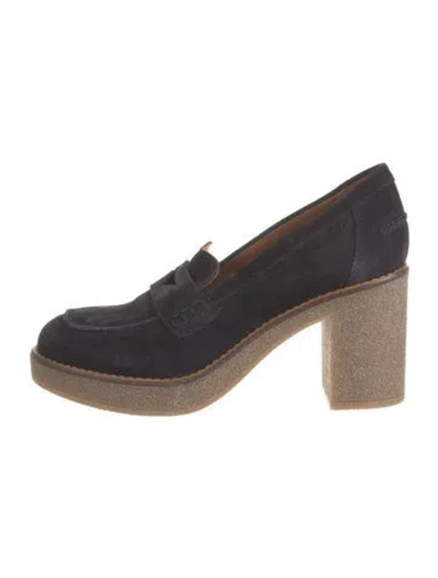 Pre-owned Aquatalia Suede Pumps In Blue