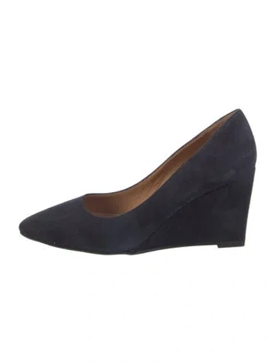 Pre-owned Aquatalia Suede Pumps In Blue