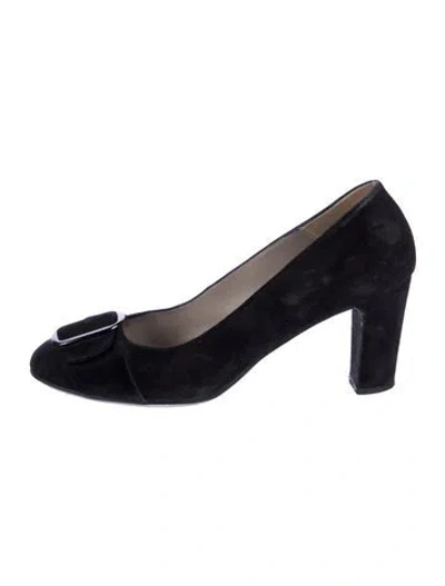Pre-owned Aquatalia Suede Pumps In Blue