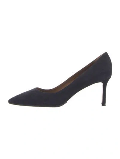 Pre-owned Aquatalia Suede Pumps In Blue