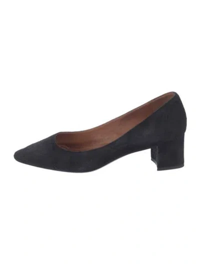 Pre-owned Aquatalia Suede Pumps In Blue