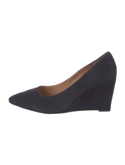 Pre-owned Aquatalia Suede Pumps In Blue