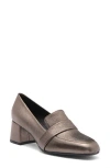 Aquatalia Tamry Block Heel Pump In Bronze