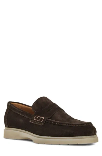 Aquatalia Timothy Penny Loafer In Brown