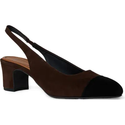 Aquatalia Tiphaine Slingback Pump In Brown