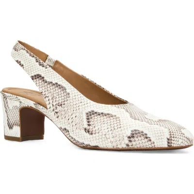 Aquatalia Trevi Slingback Pump In White