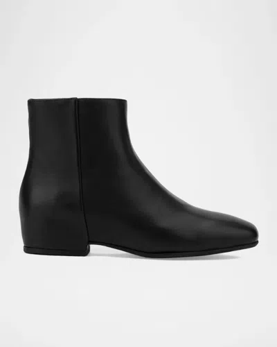 Aquatalia Ulyssa Waterproof Leather Ankle Boots In Black
