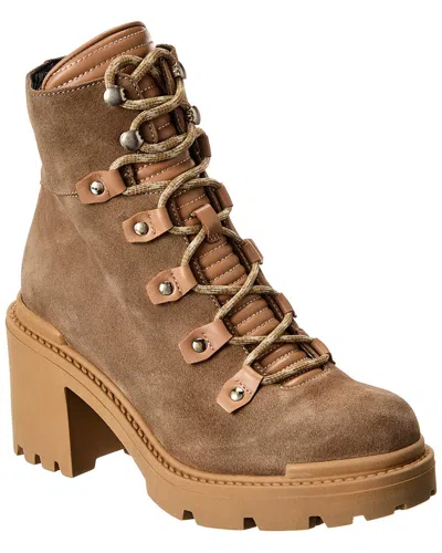 Aquatalia Valia Weatherproof Leather Boot In Brown