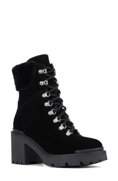 Aquatalia Vikki Lace-up Boot In Black