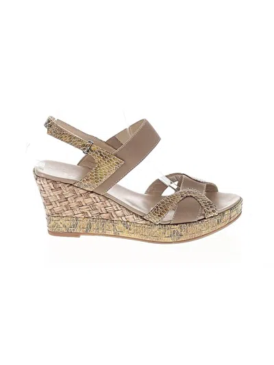 Pre-owned Aquatalia Wedges In Yellow