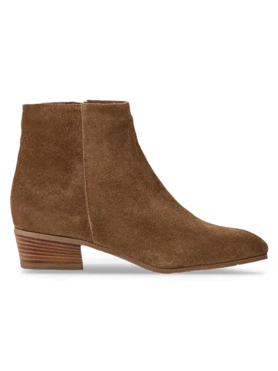 Aquatalia Women's Fuoco 31mm Suede Ankle Boots In Brown