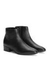Aquatalia Fuoco Icon Leather Ankle Boots In Black