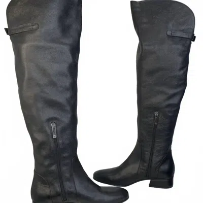 Aquatalia Women's Leather Knee High Riding Boots In Black
