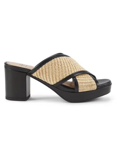 AQUATALIA WOMEN'S MADYSON 70MM LEATHER BLOCK HEEL MULES