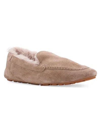 Aquatalia Women's Qalista Suede Driving Loafers In Brown