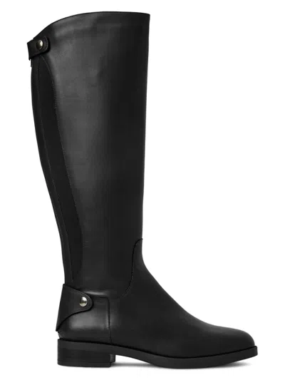 Aquatalia Women's Rebekah 25mm Leather Knee-high Boots In Black