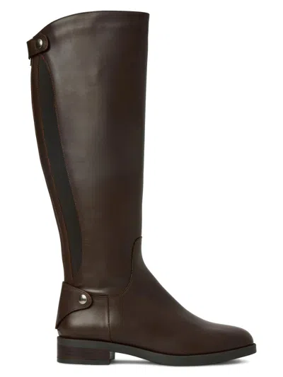 Aquatalia Women's Rebekah 25mm Leather Knee-high Boots In Brown