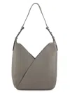 Aquatalia Women's Rimini Leather Hobo Bag In White