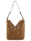Aquatalia Women's Rimini Pebblegrain Leather Hobo Bag In Brown