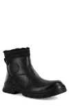 Aquatherm By Santana Canada Driver Faux Leather Ankle Boot In Black