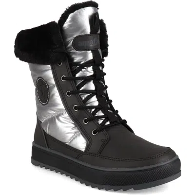 Aquatherm By Santana Canada Minden Metallic Faux Fur Lined Lace-up Boot In Multi