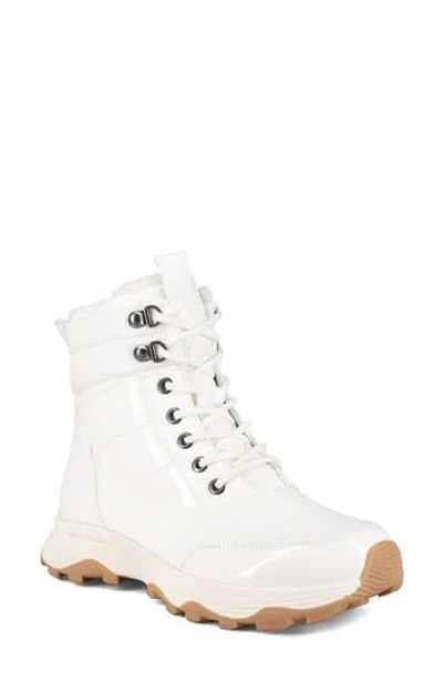 Aquatherm By Santana Canada Sokul Faux Fur Lined Lace-up Boot In White