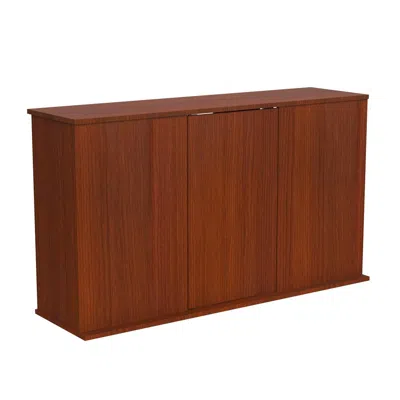 Aquatic Fundamentals 55 Gallon Serene Cherry Upright Aquarium Stand In Brown